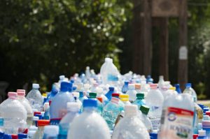 Assorted plastic bottles